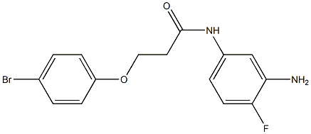 N-(3-amino-4-fluorophenyl)-3-(4-bromophenoxy)propanamide Struktur