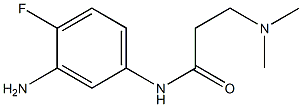 N-(3-amino-4-fluorophenyl)-3-(dimethylamino)propanamide Struktur