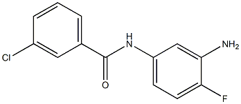 N-(3-amino-4-fluorophenyl)-3-chlorobenzamide Struktur