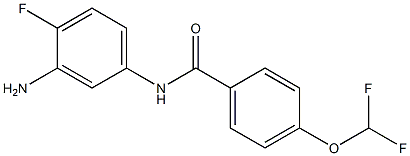 N-(3-amino-4-fluorophenyl)-4-(difluoromethoxy)benzamide Struktur