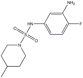 N-(3-amino-4-fluorophenyl)-4-methylpiperidine-1-sulfonamide Struktur