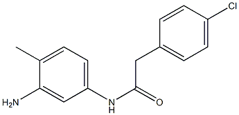 N-(3-amino-4-methylphenyl)-2-(4-chlorophenyl)acetamide Struktur