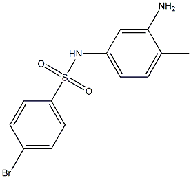 N-(3-amino-4-methylphenyl)-4-bromobenzenesulfonamide Struktur