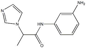 N-(3-aminophenyl)-2-(1H-imidazol-1-yl)propanamide Struktur