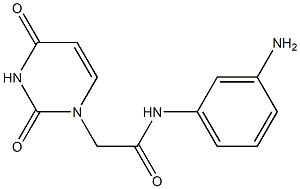 N-(3-aminophenyl)-2-(2,4-dioxo-1,2,3,4-tetrahydropyrimidin-1-yl)acetamide Struktur