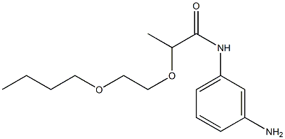 N-(3-aminophenyl)-2-(2-butoxyethoxy)propanamide Struktur