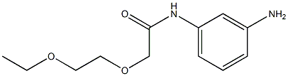 N-(3-aminophenyl)-2-(2-ethoxyethoxy)acetamide Struktur