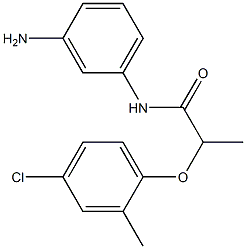 N-(3-aminophenyl)-2-(4-chloro-2-methylphenoxy)propanamide Struktur