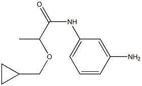 N-(3-aminophenyl)-2-(cyclopropylmethoxy)propanamide Struktur