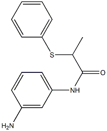 N-(3-aminophenyl)-2-(phenylsulfanyl)propanamide Struktur