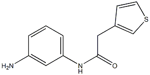 N-(3-aminophenyl)-2-(thiophen-3-yl)acetamide Struktur