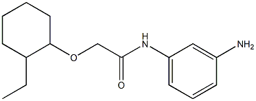 N-(3-aminophenyl)-2-[(2-ethylcyclohexyl)oxy]acetamide Struktur