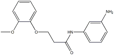 N-(3-aminophenyl)-3-(2-methoxyphenoxy)propanamide Struktur