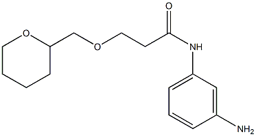 N-(3-aminophenyl)-3-(oxan-2-ylmethoxy)propanamide Struktur