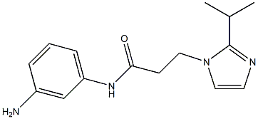 N-(3-aminophenyl)-3-[2-(propan-2-yl)-1H-imidazol-1-yl]propanamide Struktur