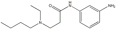 N-(3-aminophenyl)-3-[butyl(ethyl)amino]propanamide Struktur