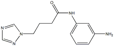 N-(3-aminophenyl)-4-(1H-1,2,4-triazol-1-yl)butanamide Struktur