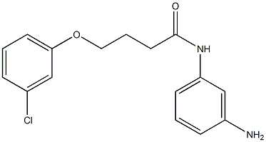 N-(3-aminophenyl)-4-(3-chlorophenoxy)butanamide Struktur