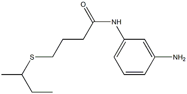 N-(3-aminophenyl)-4-(butan-2-ylsulfanyl)butanamide Struktur