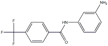 N-(3-aminophenyl)-4-(trifluoromethyl)benzamide Struktur