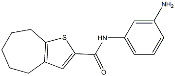 N-(3-aminophenyl)-4H,5H,6H,7H,8H-cyclohepta[b]thiophene-2-carboxamide Struktur