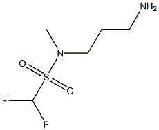 N-(3-aminopropyl)-1,1-difluoro-N-methylmethanesulfonamide Struktur