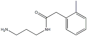 N-(3-aminopropyl)-2-(2-methylphenyl)acetamide Struktur