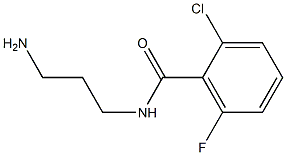 N-(3-aminopropyl)-2-chloro-6-fluorobenzamide Struktur