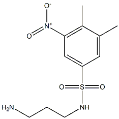 N-(3-aminopropyl)-3,4-dimethyl-5-nitrobenzene-1-sulfonamide Struktur