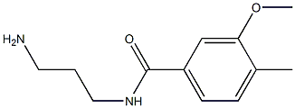 N-(3-aminopropyl)-3-methoxy-4-methylbenzamide Struktur