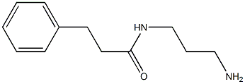 N-(3-aminopropyl)-3-phenylpropanamide Struktur