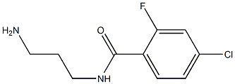 N-(3-aminopropyl)-4-chloro-2-fluorobenzamide Struktur