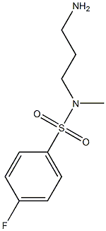 N-(3-aminopropyl)-4-fluoro-N-methylbenzene-1-sulfonamide Struktur