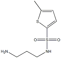 N-(3-aminopropyl)-5-methylthiophene-2-sulfonamide Struktur