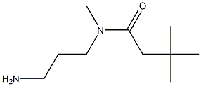 N-(3-aminopropyl)-N,3,3-trimethylbutanamide Struktur