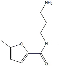 N-(3-aminopropyl)-N,5-dimethylfuran-2-carboxamide Struktur