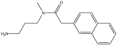 N-(3-aminopropyl)-N-methyl-2-(naphthalen-2-yl)acetamide Struktur