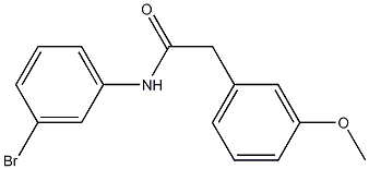 N-(3-bromophenyl)-2-(3-methoxyphenyl)acetamide Struktur