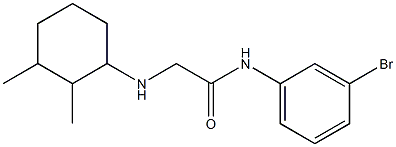 N-(3-bromophenyl)-2-[(2,3-dimethylcyclohexyl)amino]acetamide Struktur