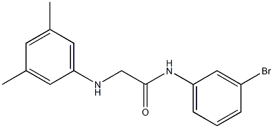 N-(3-bromophenyl)-2-[(3,5-dimethylphenyl)amino]acetamide Struktur