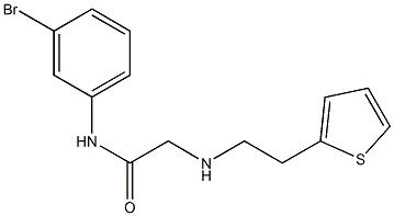 N-(3-bromophenyl)-2-{[2-(thiophen-2-yl)ethyl]amino}acetamide Struktur