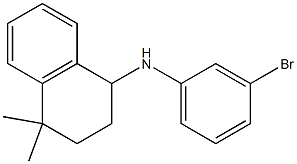 N-(3-bromophenyl)-4,4-dimethyl-1,2,3,4-tetrahydronaphthalen-1-amine Struktur