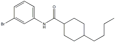 N-(3-bromophenyl)-4-butylcyclohexane-1-carboxamide Struktur