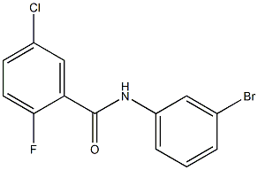 N-(3-bromophenyl)-5-chloro-2-fluorobenzamide Struktur