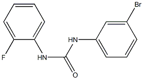 N-(3-bromophenyl)-N'-(2-fluorophenyl)urea Struktur