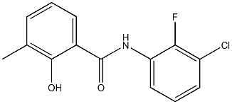 N-(3-chloro-2-fluorophenyl)-2-hydroxy-3-methylbenzamide Struktur