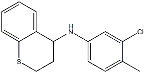 N-(3-chloro-4-methylphenyl)-3,4-dihydro-2H-1-benzothiopyran-4-amine Struktur