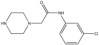 N-(3-chlorophenyl)-2-(piperazin-1-yl)acetamide Struktur