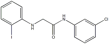 N-(3-chlorophenyl)-2-[(2-iodophenyl)amino]acetamide Struktur