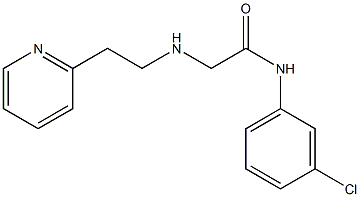 N-(3-chlorophenyl)-2-{[2-(pyridin-2-yl)ethyl]amino}acetamide Struktur